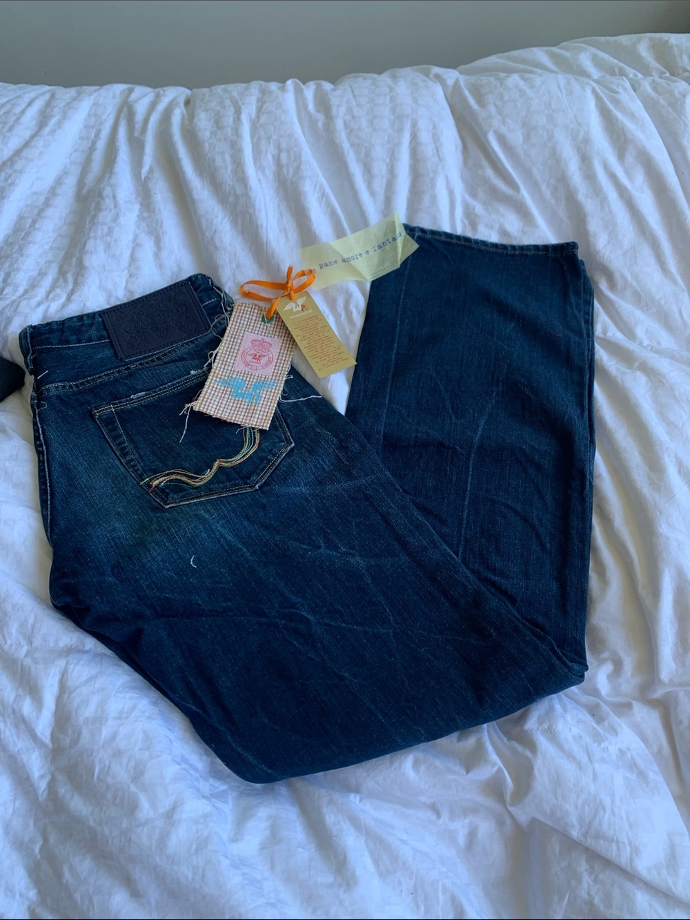 Dark Blue Women's Straight-Leg Jeans